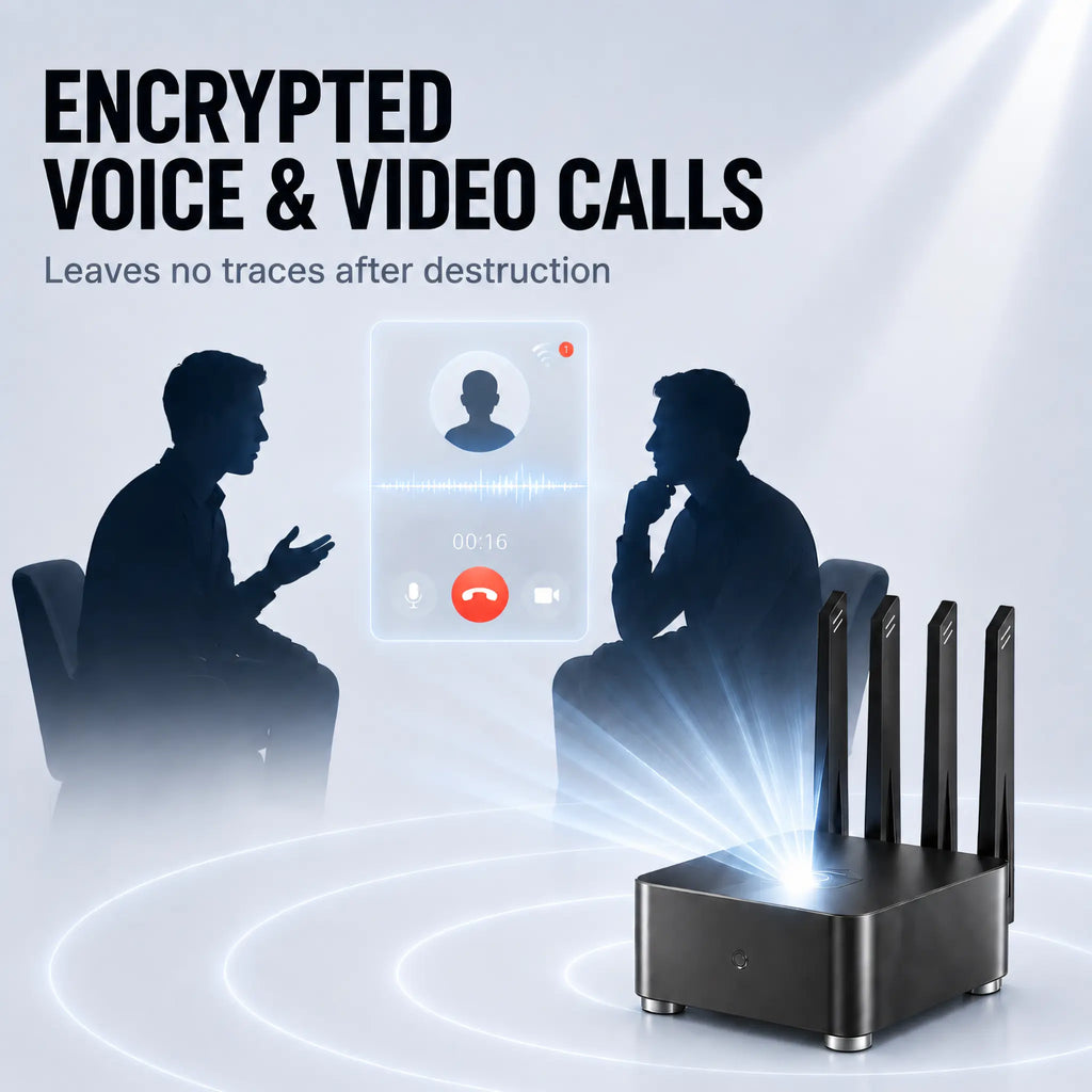 ComCube server supporting encrypted voice and video calls