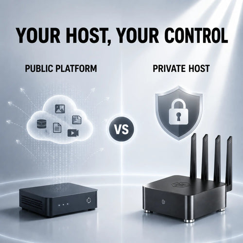 Public cloud platform compared with a ComCube private communication host